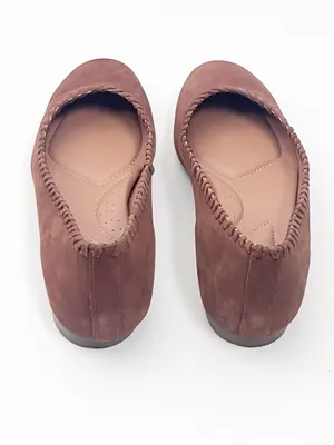 JOIE Brown Suede Almond Top Braided Trim Details Slip On Ballet Flats 8.5 thumbnail 7