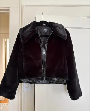 Maeve Zip Up Faux Fur Jacket thumbnail 4
