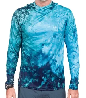 Hooded sun shirt Blue Size M thumbnail 1