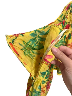 Farm Rio Delicate Fruit Garden A-Line Skirt M thumbnail 6