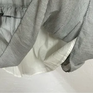 Ulla Johnson Grey Cotton Tiered Mini Dress Womens 6 Boho Romantic Casual Cottage thumbnail 5
