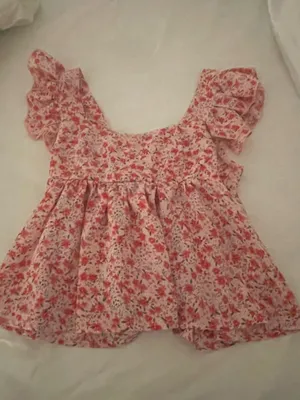 SheIn Flower print flowy half sleeve top thumbnail 6