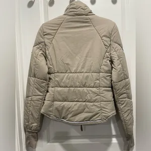 Free People FP Movement Gathering Storm Run Beige Puffer Jacket Size XS thumbnail 7