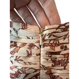 AMUR Filipa Silk Floral Midi Dress Blush Wildflowers Size 6‎ thumbnail 6