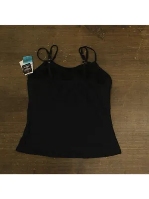 NWT Swim Solutions Tunnel Tankini Swim Top 807099 Black 14 thumbnail 5