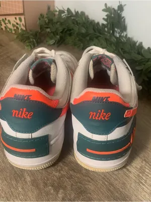 Nike Air Force 1 Shadow sneakers in the White Solar Red Color Ladies Sz 8.5 thumbnail 3