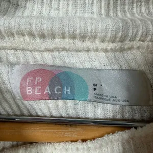 FREE PEOPLE | FP Beach Cream Rib Knit Flyaway Back Cowl Neck Sweater thumbnail 4
