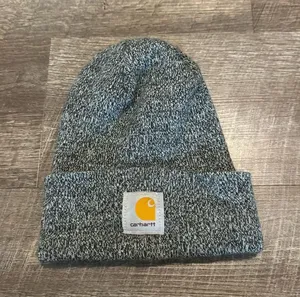 Carhartt Gray Marled Knit Beanie with Logo Patch thumbnail 1