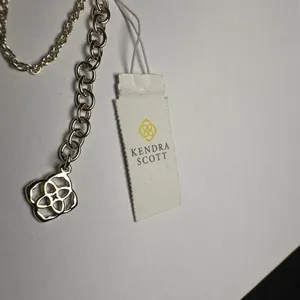 Kendra Scott Purple Pendant Silver Tone Necklace Adjustable Length NWT thumbnail 8