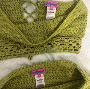 Edikted green crochet matching set thumbnail 4
