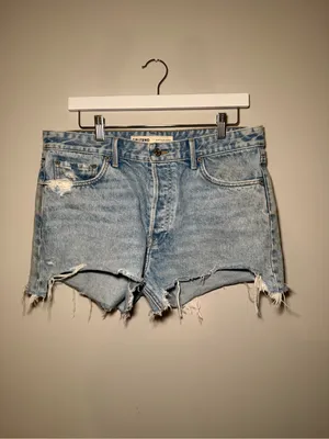 Revolve GRLFRND Distressed Cutoff Denim Shorts Women’s 30 thumbnail 3