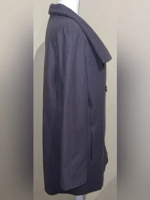 J.Crew Women’s Size 6 Purple Gray Wool Blend Double Breasted Peacoat Jacket Coat thumbnail 8