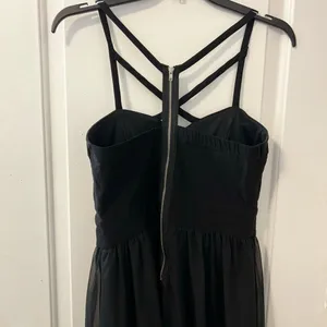 Windsor Black Strappy Dress Size 11 High Low Chiffon Skirt Party Dress thumbnail 4