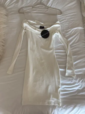 White Fox Long Sleeve Mini Dress thumbnail 2