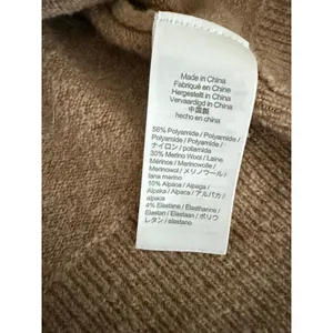 Women's J. Crew Roll Neck Sweater Oatmeal Tan Brown Merino Wool Alpaca XXS thumbnail 6