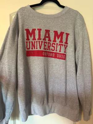 MV Sport Women’s Miami University Crewneck Sweatshirt thumbnail 1