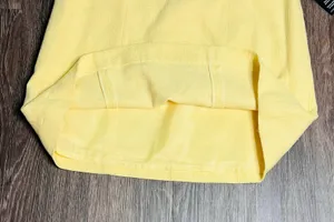 H & M Yellow Tweed Lined Mini Skirt 12 Bright Preppy thumbnail 3