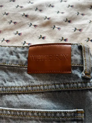White fox denim skirt thumbnail 5