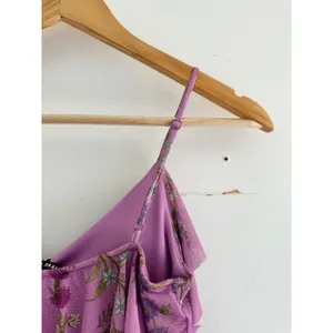 Steve Madden Aida Purple Floral Ruffle High Low Midi Dress XS NWT Wedding Guest thumbnail 7