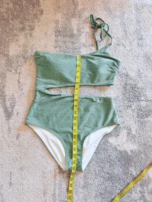 PINK Victoria's Secret Sparkling Green one piece Set thumbnail 4