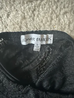 Black Mini Flowy Dress thumbnail 3