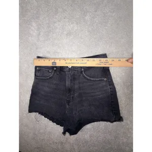 abercrombie relaxed 90s‎ cutoff shorts black 26/2 thumbnail 5