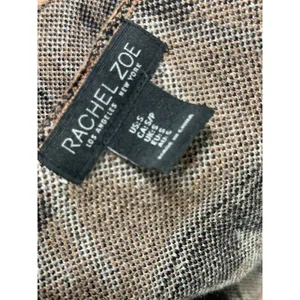 Rachel Zoe Womens Aztec Hooded Belted Cardigan‎ Sweater Brown Geometric Small thumbnail 6