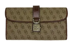 Vintage 90s Dooney & Bourke Signature Checkbook Wallet - WU53Q WA thumbnail 1