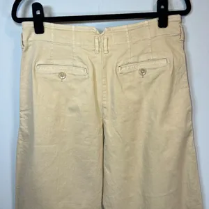 Maeve Anthropologie Remi Wide Leg Cropped Pants Beige High Waist Culottes Size 8 thumbnail 12