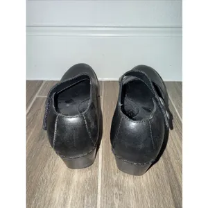 Dansko Tandy Mary Jane Black Leather Women's Shoes Strappy Comfort Clog Sz 36 thumbnail 4