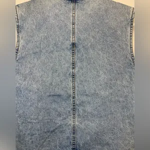 Vintage Denim Y2K Jou Jou‎ Vest Red Plaid Flannel Lining Size S thumbnail 7