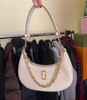 Marc Jacobs the curve bag in cloud white y2k shoulder bag thumbnail 1