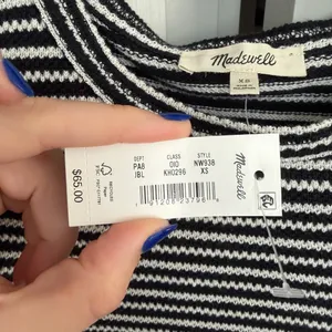 Madewell Striped Curved Long-Sleeve Balloon-Sleeve Tee thumbnail 7
