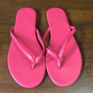 Loft Women’s Modern pink Flip Flops sz 7 thumbnail 1