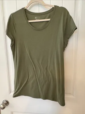 No Boundaries Olive Crewneck Short Sleeve Tee thumbnail 1
