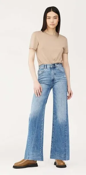 DL1961 Hepburn Wide Leg‎ High Rise Vintage 31 Inch Jeans Size 25 thumbnail 1