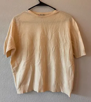 Vintage 70s Pringle of Scotland 100% Cashmere Cream Sweater Made in Scotland thumbnail 1
