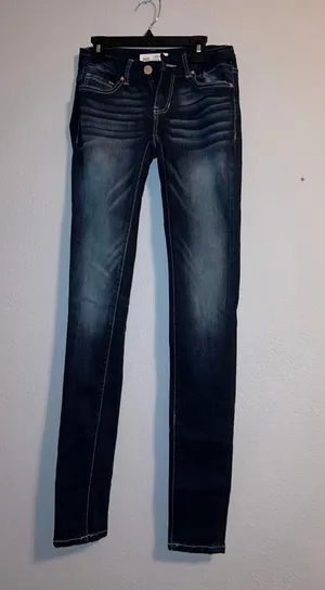 Buckle slim fit low rise skinny jeans thumbnail 1