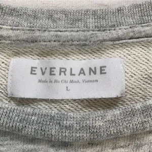 Everlane Heathered Gray Crewneck Pullover Sweatshirt Size Large thumbnail 6