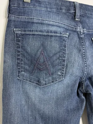 7 For All Mankind A Pocket Flare Jeans Women’s 27 Dark Wash Stretch Denim thumbnail 4