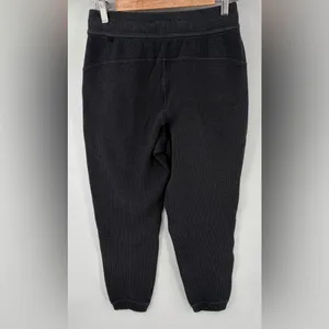 Lululemon women’s ribbed high rise heather black 25” 7/8 jogger performance sz 6 thumbnail 4