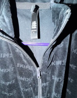 Skims logo print velour romper  thumbnail 4