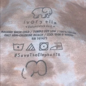 Ivory Ella long sleeve tie- dyed T-shirt thumbnail 5