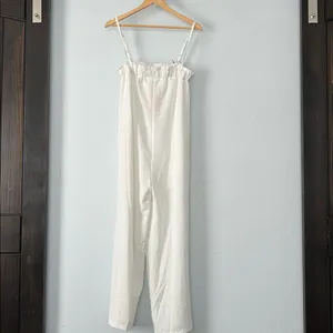 Walmart Summer Solid Casual White Camis Sleeveless Suspender Jumpsuit thumbnail 7