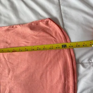 Eddie Bauer Womens Small Coral Heather Short Sleeve Active Tee Zipper Pocket thumbnail 3