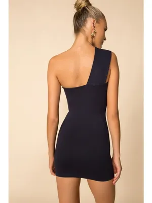 superdown Rockie One Shoulder Dress in Navy XSmall New Womens Bodycon cocktail thumbnail 9