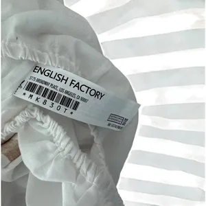 English Factory Crop Top Tan White Striped Ruffle Strap Womens Medium NEW thumbnail 6