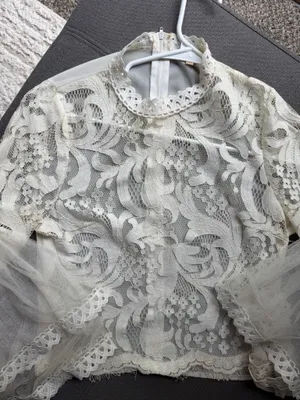 White lace blouse S thumbnail 2