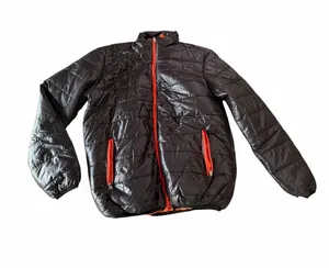 Women's Black and Orange Lightweight Puffer Jacket Size XL #260821 thumbnail 1