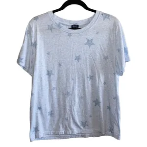 Splendid Star Print Tee XXL Blue‎ Short Sleeve Soft Casual T Shirt thumbnail 1